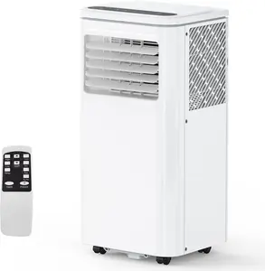 Garvee 8000Btus Portable Air Conditioner with Cooling, Dehumidifier, Fan 3-IN-1 Indoor AC, Sleep Mode, 24H Timer, 2 Wind Speeds, Portable AC with Remote Control for Home Offices Garage