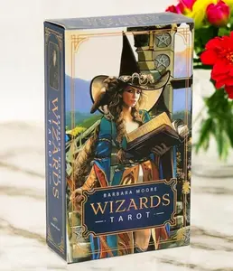 Wizards Tarot Card Deck 78 Cards Fantasy Oracle Tarot Deck English Version Magic Theme Card Game Gift