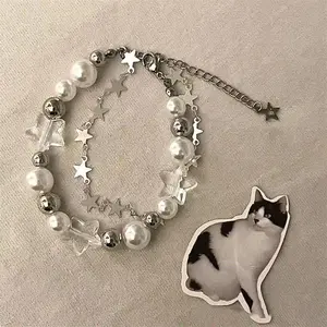 The same style as Little Red Book's new star-shaped beaded bracelet. This is a rare and simple double-layer pearl beaded wristba