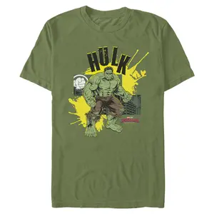 Men's Marvel Superhero Casual Round Neck Graphic T-Shirt - Spider-Man: Brand New Day, Hulk Strikes Again, Menswear Top