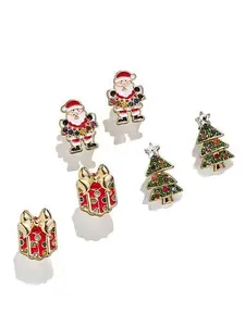 BAUBLEBAR Under the Tree Multicolor Stud Earrings Set