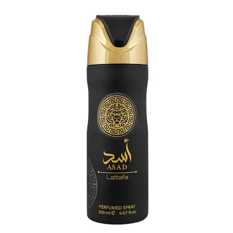 Lattafa Asad for Unisex Perfumed Deodorant Spray, 6.67 Ounce