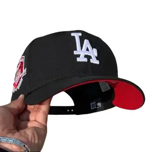 New Era Style MLB Baseball Hat – LA Dodgers Snapback Fitted Cap, Flat Brim High Crown Streetwear Fashion