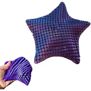 Cute Articulating Squishy Starfish - 3D Printed flexibat Fidget Desk Starfish Toy,3D Printed Squishy Starfish Flexibat Fidget Desk Toy, Fun Desk Decor,Unique Flexible Starfish Gift