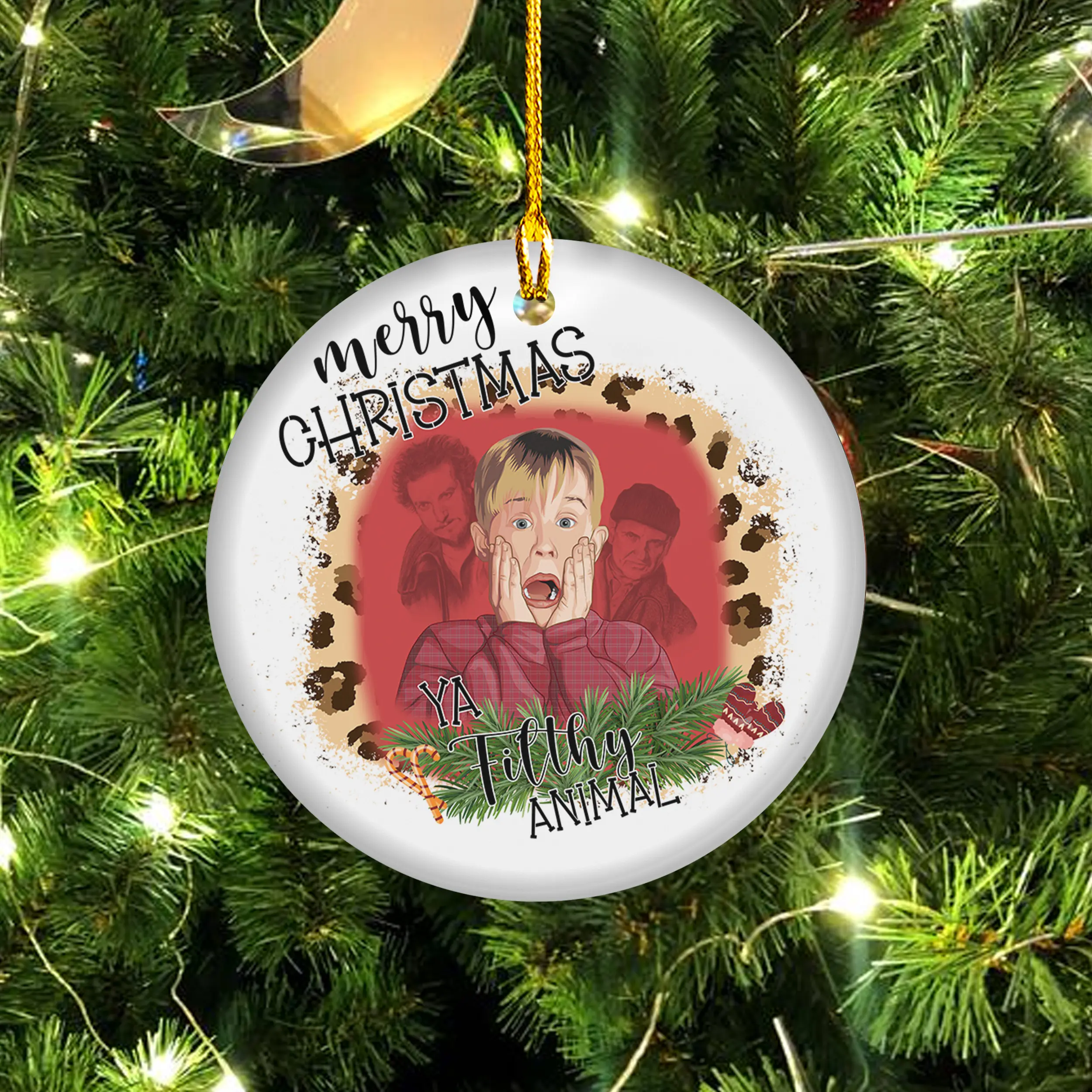 Kevin McCallister Christmas Ornament, Home Alone, Merry Christmas Ya Filthy Animal, Vintage Christmas Movie, Christmas Hanging Ornament, Christmas Tree Decor, Christmas Gifts, Xmas Ornament