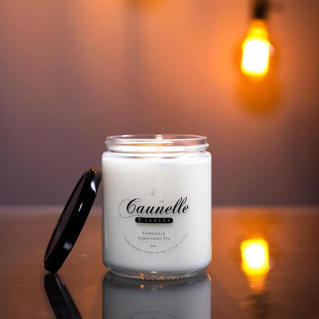 Caunelle Candles – Luxury Citronelle & Lemongrass Tea Scented Candle