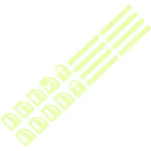 Household daily necessities Car Control Switch Luminous Sticker Decal, Night Safety Glow in Dark Car Door Handle Button Switch Label, Universal Portable Vehicle Window Lift Identification Sticker for Most Cars(Green)