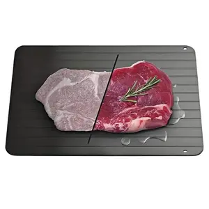 Meat Thawing Tray, 1 Count Aluminum Meat Thawing Board, Quick Thawing Tray for Steak, Beef, Chicken, Fish, Kitchen Utensils & Gadgets