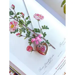 Coquette Bow Locket Necklace