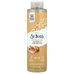 St. Ives Soothing Body Wash, Oatmeal & Shea Butter, 22 fl oz (650 ml)