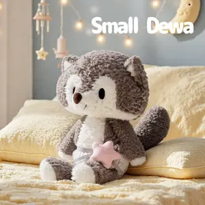 Soft Wolf Plush Doll Lovely Cute Fairy Tale Animal Plush Toys Pillow Warm Cuddly Children Birthday Gift Animal Home Gift Getaway