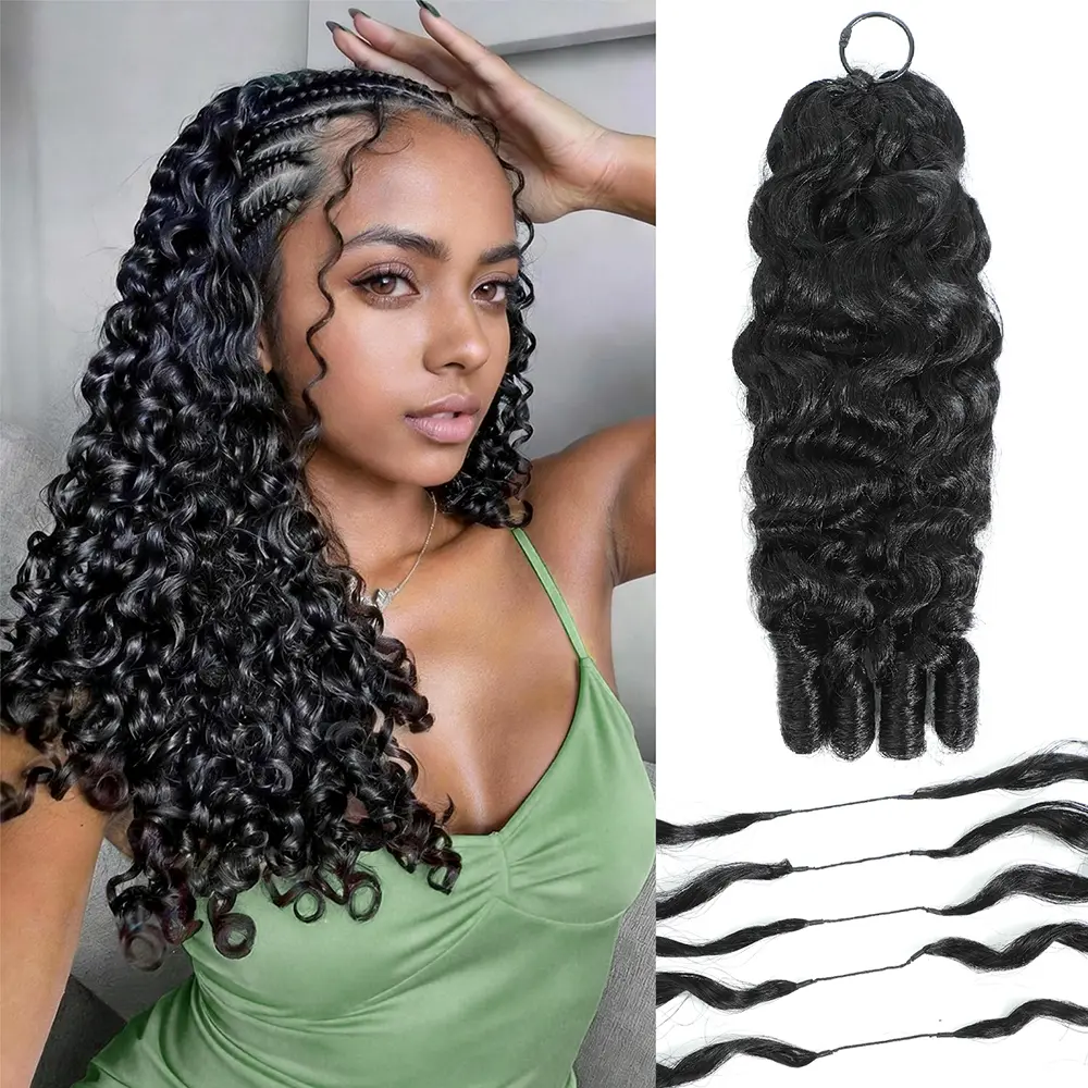 UDesire Crochet Human Hair for Miracle Knots Human Hair Feather Crocher Hair Human Hair for Miracle Knots Boho Braids Burmese Curly Pre-Separated 60g / Bundle,4 to 5 Bundles Recommended #backtoschool #backtoschoolshopping