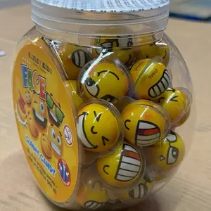 Smiley Kids Face Gummy Candy 50-0.46 oz 13g Pieces Net Weight 22.93 oz 650g Jar of Fun Snacks