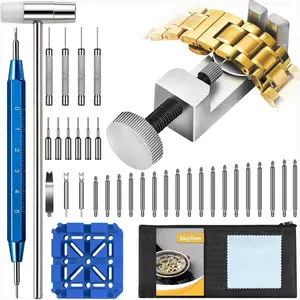 Watch Link Removal Tool Kit: Watch Repair Kit with Watch Band Tool, Watch Adjustment Remover Tool with 108 PCS of Spring Bars and User Manual, Used to Adjust Bracelet and Replace Strap