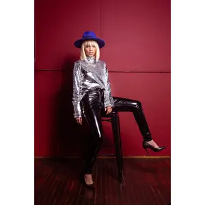 EMPRINTED | Black Latex Pants