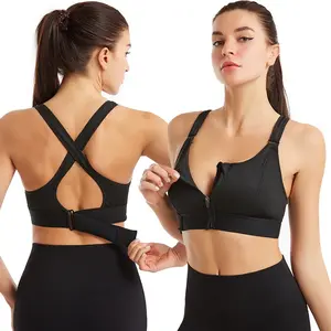 Adjustable zipper sports bra - Comfortable and stylish design, suitable for all activities and seasons, perfect fit, reduces breast movement.