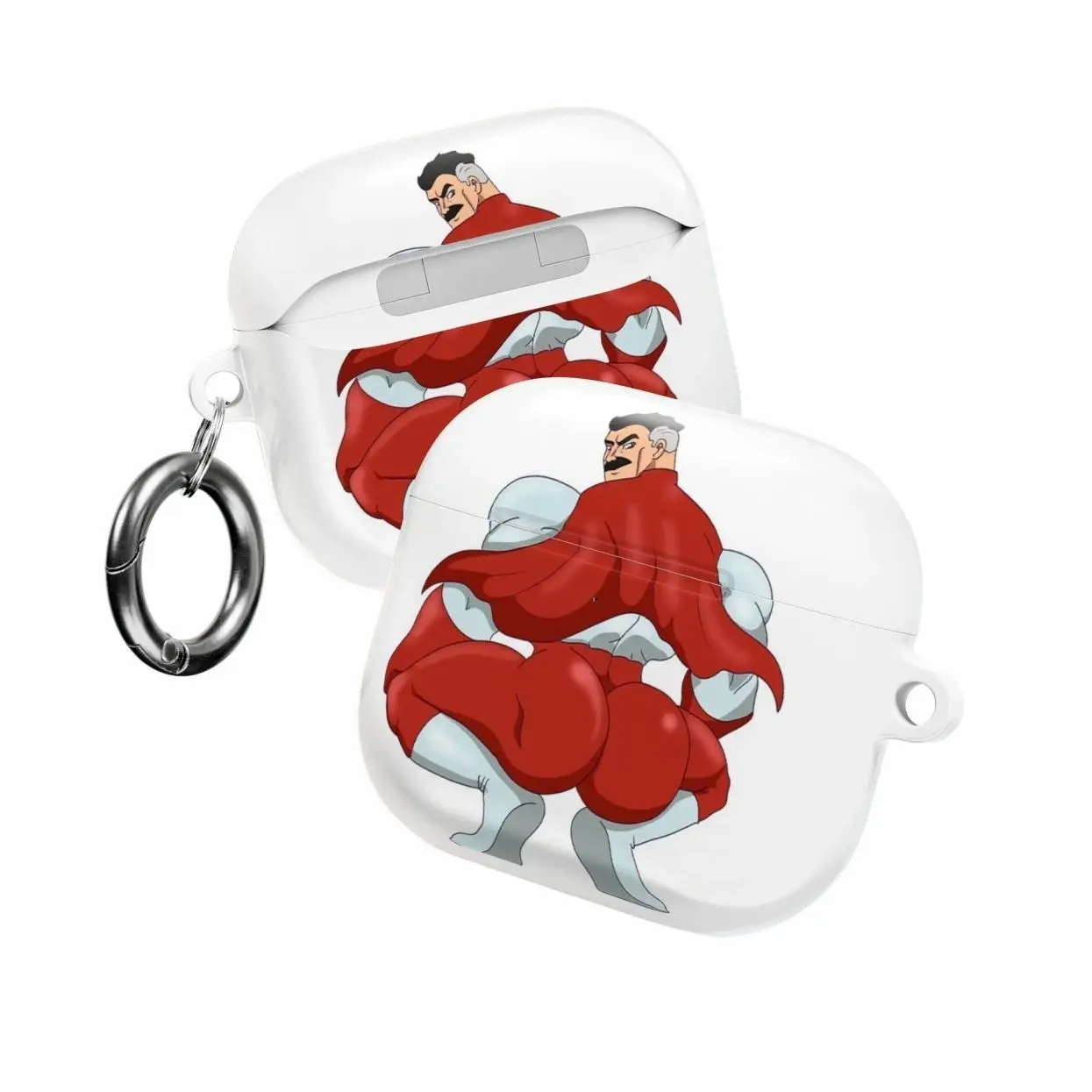 Thicc Omni Man Gya AirPods Case, Omni Man Big Cheeks Meme Air Pods Cover, Invincible Protective Air Pod Pro 1 2 3, Airpod Gen 1 2 3 4
