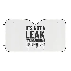 Funny Car Sun Shades - Leak Territory, Auto Shade, Windshield Protector, Summer Car Accessories, Car Gift Idea