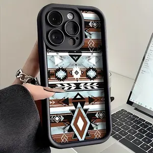 Creative High-End Fashion Pattern Soft Shell Smartphone Casing, Cellphone Handheld Accessories for iPhone 17, 16, 15, 14, 13, 12, 11