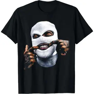 FUNNY HIP HOP HIPHOP GOLD TEETH HUSTLE Casual Shortsleeve Cotton T-Shirt