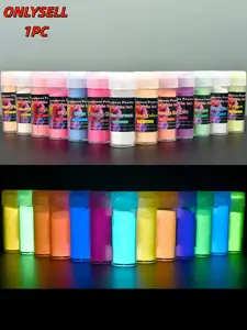 Fluorescent Powder 20g Luminescent Resin Pigment, DIY Epoxy Mold Nail Art Glitter, Glow-In-The-Dark Jewelry Making Material, Art Craft Supplies