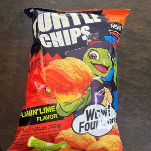 TURTLE CHIPS FLAMIN’ LIME FLAVOR