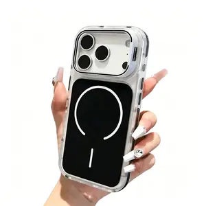 Invisible Lens Stand Magnetic phone case Matte Skin Feel, Full-Body Shockproof, Anti-Slip Frame for 13/12 Series, Protective Case for Men & Women for phone cases 17 pro max /17e/17 Pro/17 Air 16 cases 14 tough phone cover shockproof phone cover