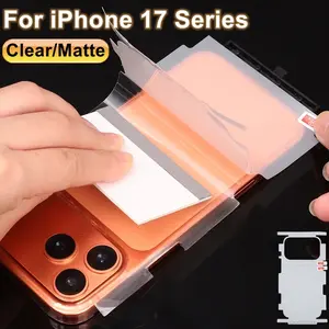 999D Full Coverage Hydtogel Film for Apple iPhone 17 Pro Max/17 Pro/17 Air/17, HD Clear Screen Protector, Soft TPU Protective Film，Scratch Resistant, With Side Protection