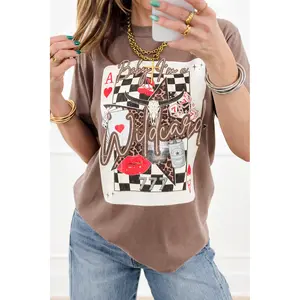 Plus/Reg Short Sleeve "Baby, I'm A Wild Card" Graphic Tee