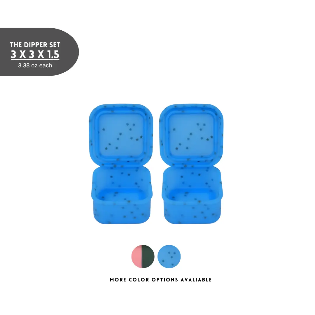 The Dearest Grey Silicone Leakproof Dippers