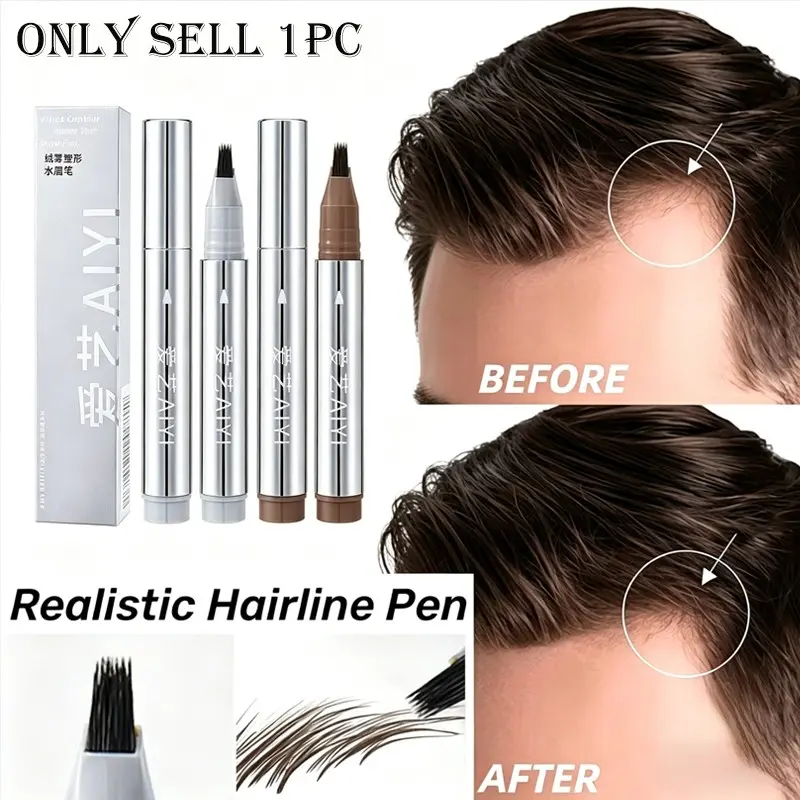 Multi-prong Hairline Pen Fill Sparse Hair Natural Hair-Like Strokes Everyday Makeup