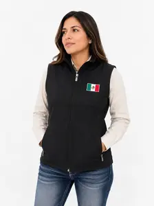 American West Women's Mexico Bonded Fleece Vest