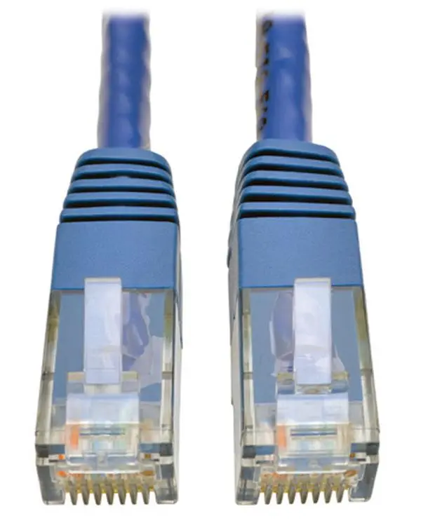 Tripp Lite TRL-N200-005-BE 5 ft. Cat6 Gigabit Molded Patch Cable with RJ45 Male-Male, Blue