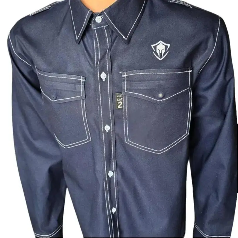 Sentinel FlameGuard Flex 5.6oz lightweight Modacrylic FR Button-Up Shirt