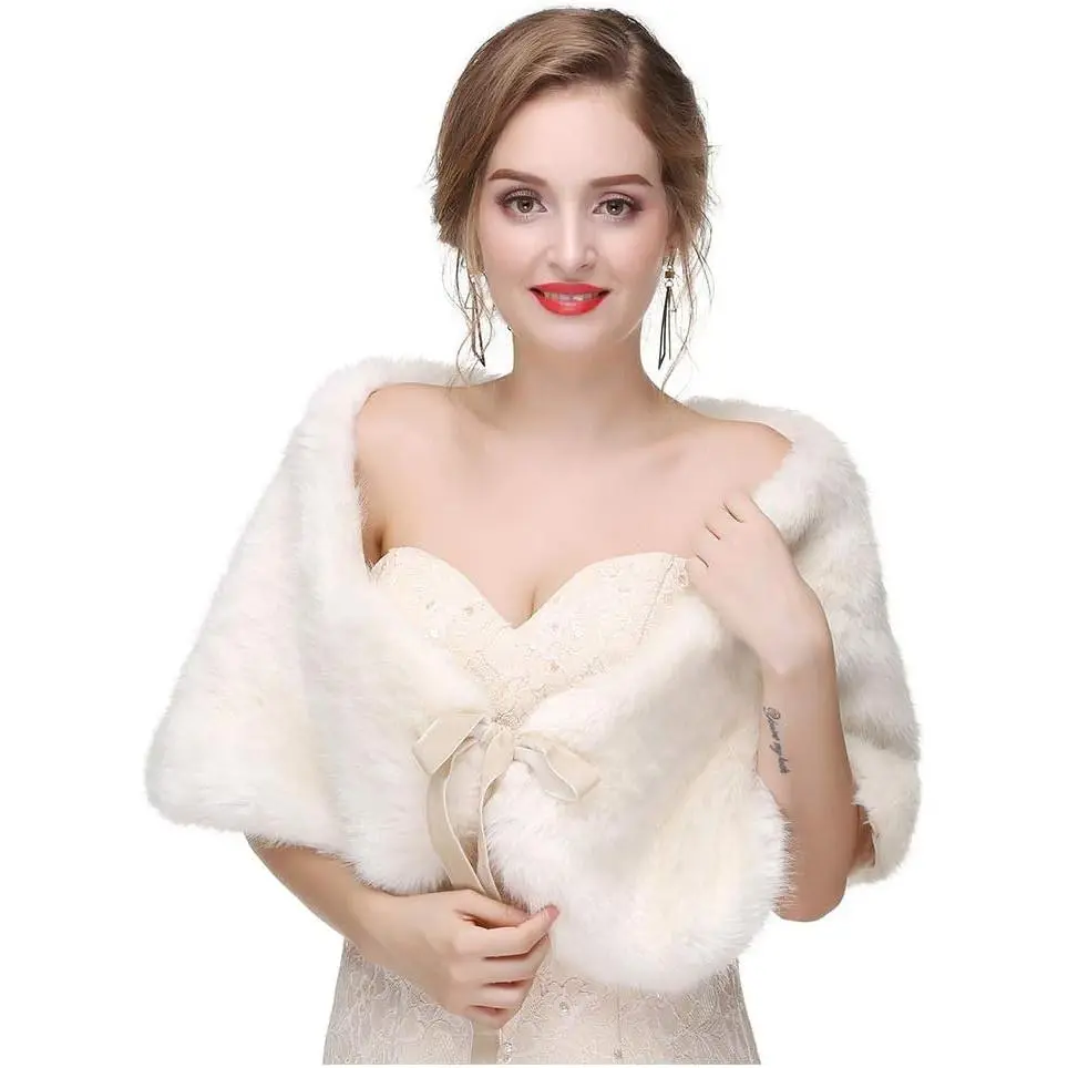 Elegant Fur Shawl