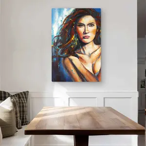 Begin Home Decor C1MP2436GYVJYT 24 x 36 in. Closer - Figurative Livingroom Metal Print Wall Art for Home Decor