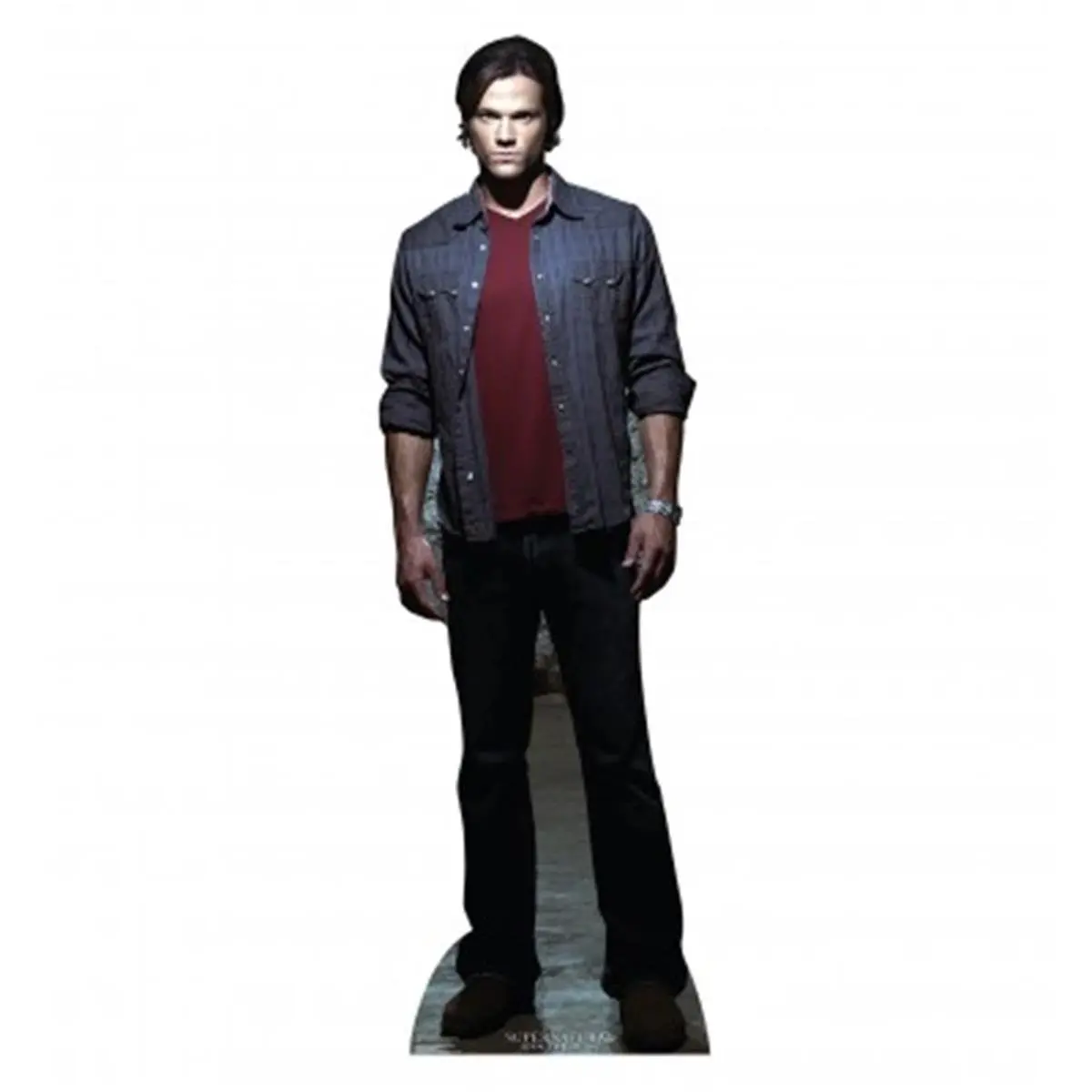 212 MAIN Supernatural Sam Winchester Cardboard Cutout - Large-Size Home Decor Accent, Home Supplies for Ghosts TV Series Fans, Men's Room Accessory