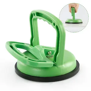 Heavy Duty 4.5Inch Vacuum Suction Cup Lifter for Glass Tiles Granite Double Handle Locking Gripper for Heavy Lifting & Dent Repair Car Scratch Remover Tool