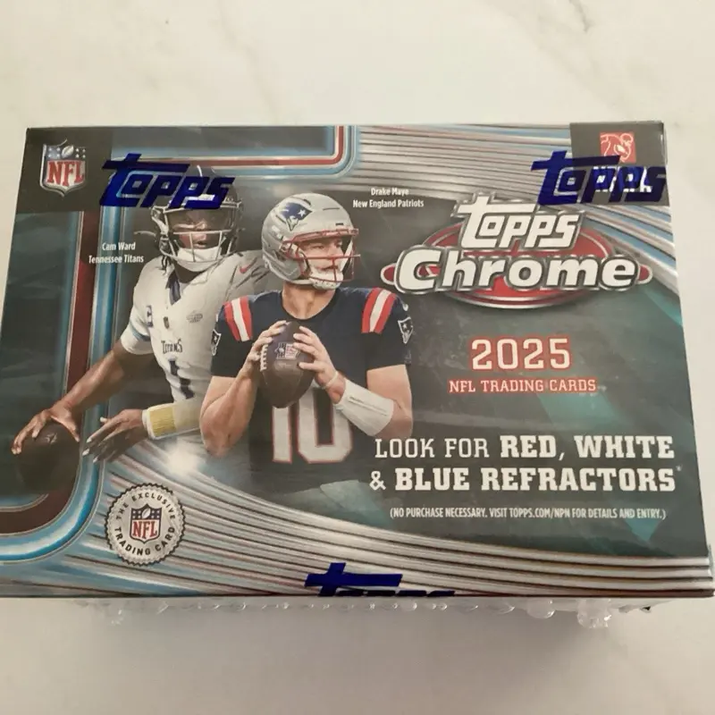 2025 NFL Topps Chrome Value Box packs