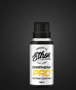 Ethos Graphene Coating PRO V2.0 - 10 Year Warranty 30ml Liquid Hydrophobic Nanotechnology for Enhanced Shine & Color Protection