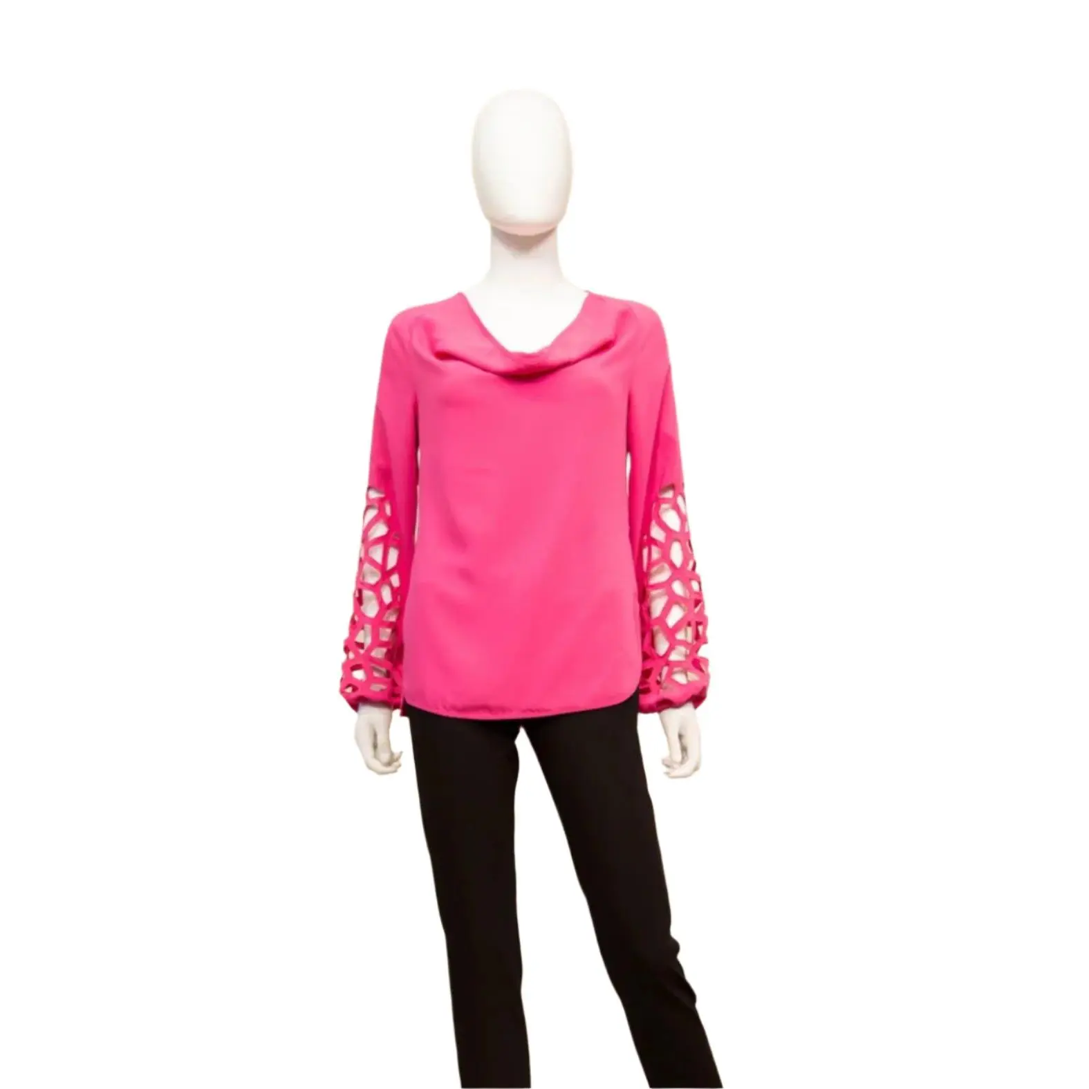 Samuel Dong Cut Out Bubble Sleeve Top S23028