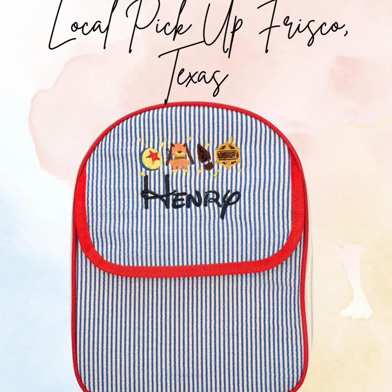 SeeSucker Toddler Backpack with Regular or Lunchbox Options, Personalized for Snack Storage