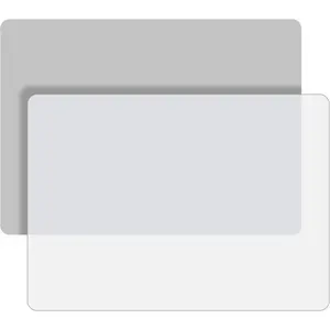 Mats for Crafts, 2 count 11.69" x 8.26"  Mats for ,  Clay Play Dough Mat, DIY Arts and Crafts, Light Gray & Clear