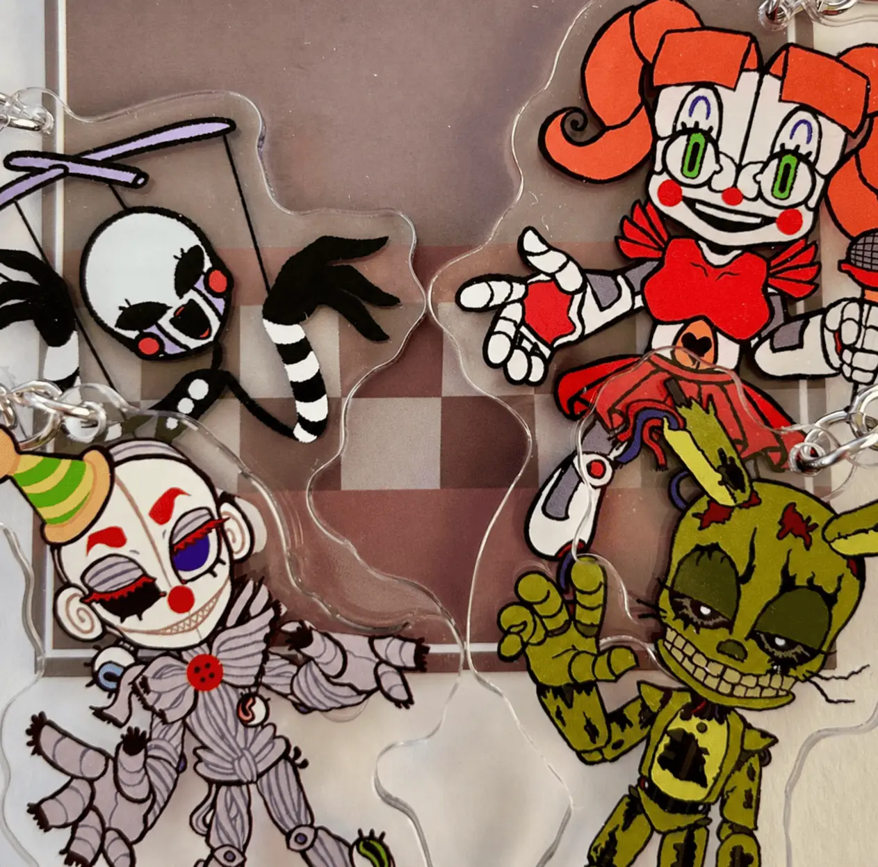 FNAF Acrylic Keychain, Great For Daily Use Or As Thoughtful Little Gifts For Your Friends And Yourself