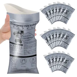 5 PCS Disposable Emergency Urinal Bag, Portable Camping Pee Bags, Travel Pee Bags, Car Traffic Jam Emergency Portable Urine Bag, Vomit Bags, for Men Women Kids Children Patient