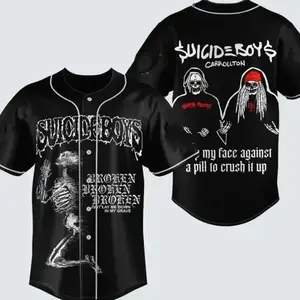 Suicideboy G59 Baseball Jersey, Greyday Tour 2026 Jersey Shirt, Suicideboy Merch Shirt, Tour 2026 Shirt For Fan, Streetwear Music Shirt baseball jersey