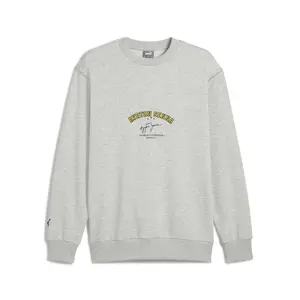 PUMA Mens Senna A Vida Embroidered Logo Crew Neck Sweatshirt Casual - Grey