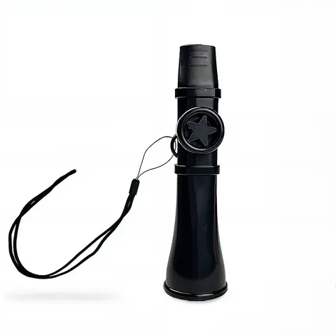 Black Durable Carbon Kazoo - 13.5cm*3.5cm Easy-to-Play Wind Instrument Toy for Kids, Confidence Boost, Melodies Creation, Language Skills Enhancement, Easy Fun Birthday Gift (Holidays)