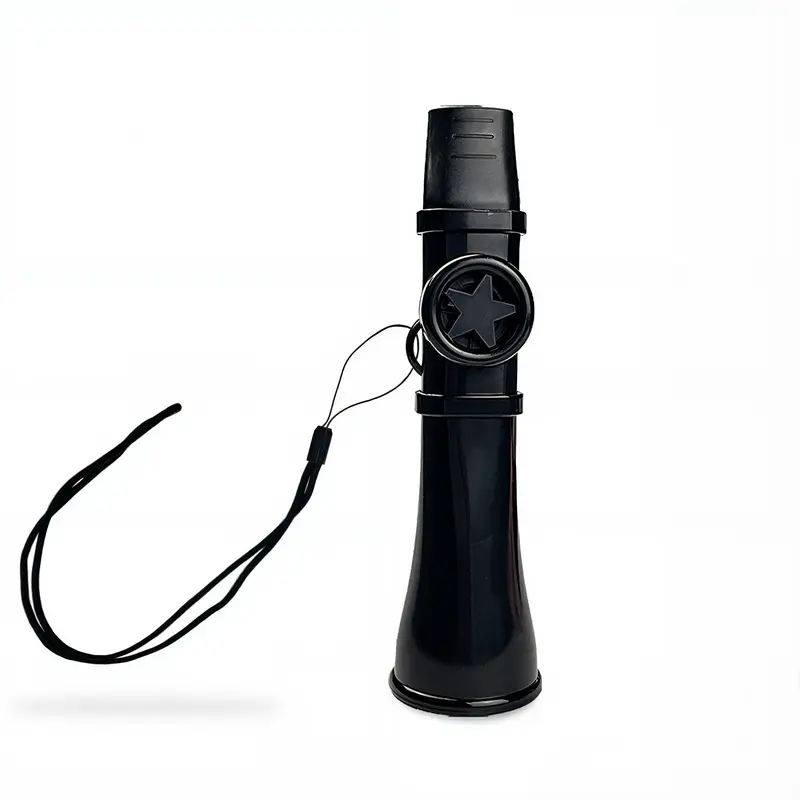 Black Durable Carbon Kazoo - 13.5cm*3.5cm Easy-to-Play Wind Instrument Toy for Kids, Confidence Boost, Melodies Creation, Language Skills Enhancement, Easy Fun Birthday Gift (Holidays)