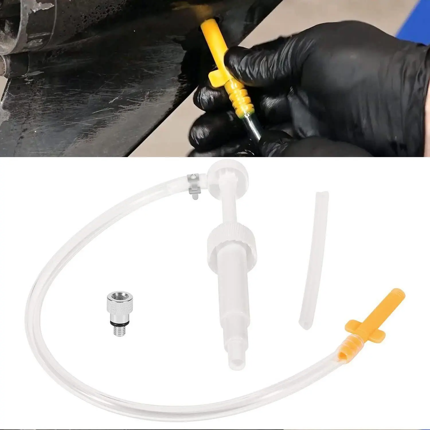 Marine Lower Unit Gear Oil Pump Manual Lube Change Boat Kit For Mercury Outboard